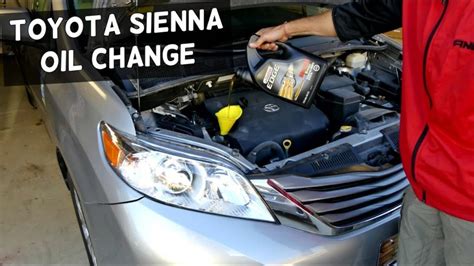 Toyota Sienna Oil Capacity